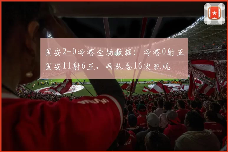 国安2-0海港全场数据：海港0射正国安11射6正，两队各16次犯规